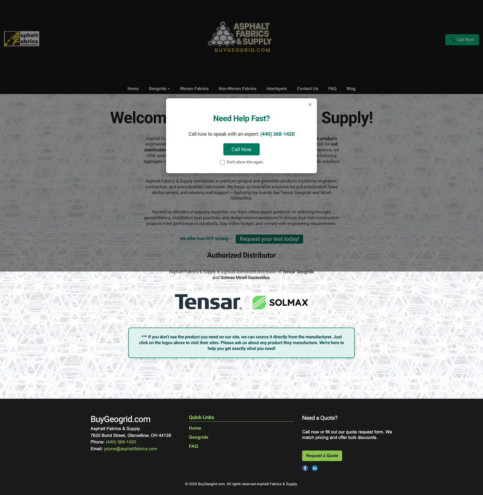 Old Squarespace homepage