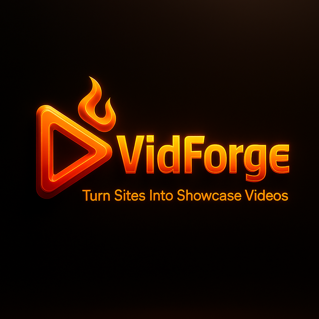 VidForge AI video builder interface